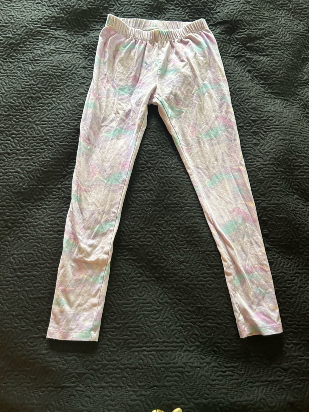 Cat & Jack Pastel Tie-Dye Leggings in Lavender and Mint